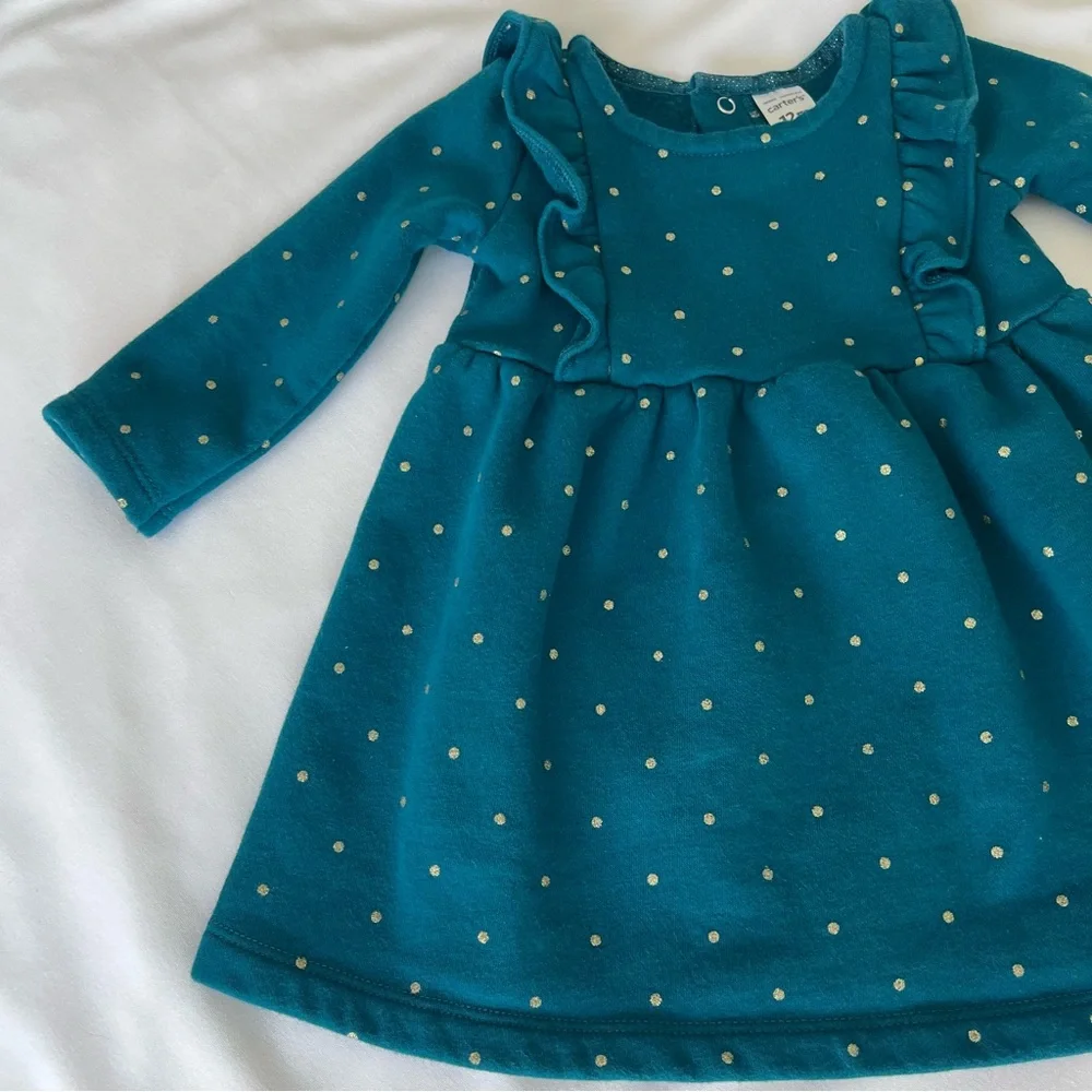Carter's Polka Dot‎ Fleece Dress